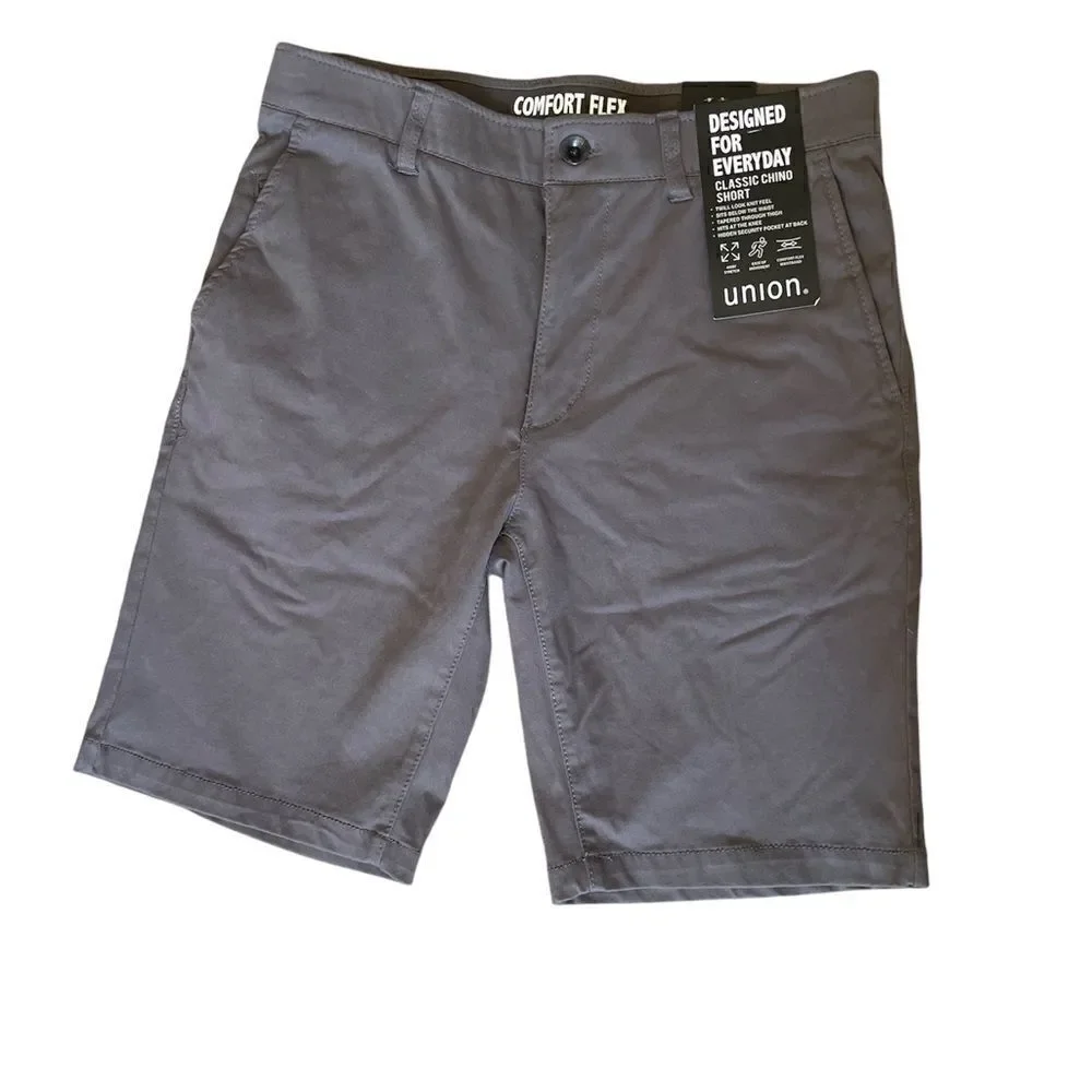 Union Chino Flex Knit Twill Jean Shorts Size 33